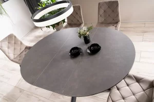 stół okrągły rozkładany